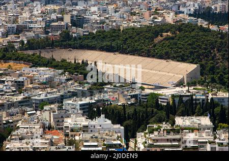 Greece - Athens. Panathenaic Stadium. Stock Photo