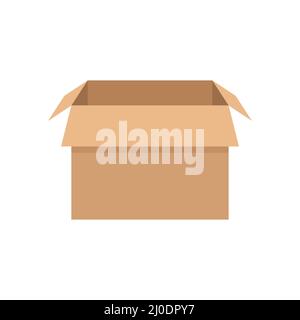 Isometric delivery box. Packaging box symbol. Stock Vector