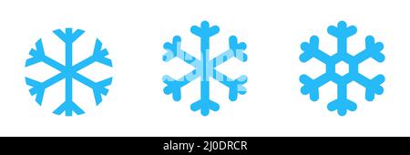 Snowflake icon. Winter snow element. Stock Vector