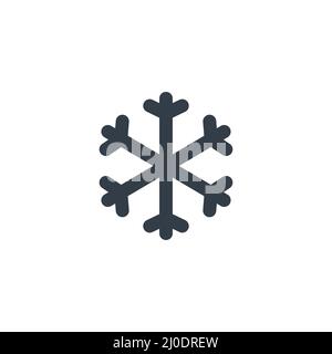 Snowflake icon. Winter snow element. Stock Vector
