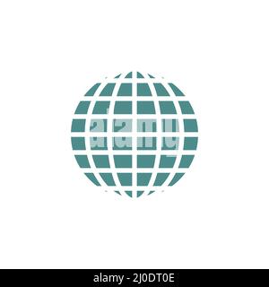 Globe icon. World wide web shape symbol. Planet web sign. Stock Vector