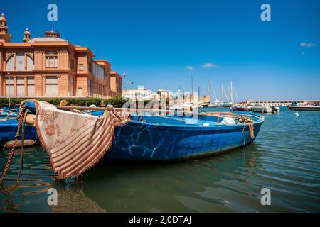 Fishing boats in Bari Stock Photo