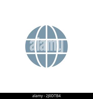 Globe icon. World wide web shape symbol. Planet web sign. Stock Vector