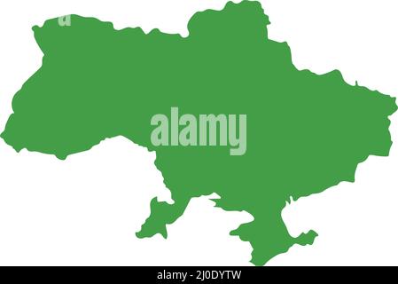 Map of Ukraine. Countries in Eastern Europe. Editable vectors. Stock Vector