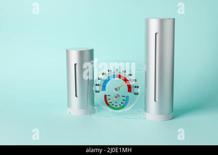 Home weather station. Digital indoor temperature and humidity sensor Stock  Photo - Alamy