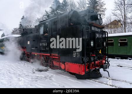 Narrow-gauge railways in Saxony Stock Photo