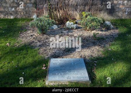 Le Mans, France - February 27, 2022: The west cemetery in Le Mans contains Belgium, French,American, Polish, Commonwealth and German graves.  Sunny wi Stock Photo