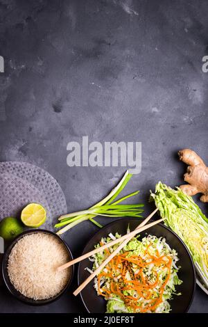 Vietnamese cooking ingredients Stock Photo