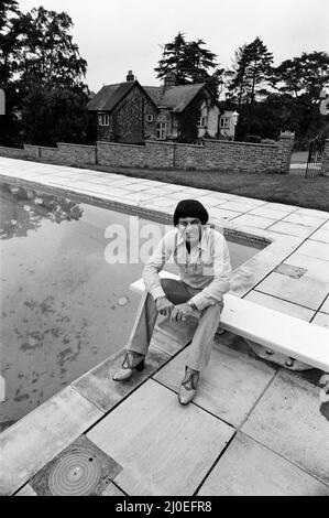 BBC DJ Tony Blackburn at his home in Cookham Dean, Berkshire, following the breakdown of his marriage. 20th August 1979. Stock Photo