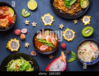 Thai food dishes Stock Photo