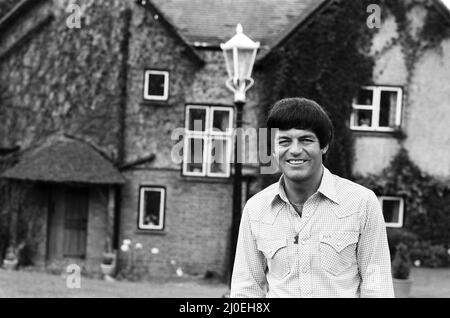 BBC DJ Tony Blackburn at his home in Cookham Dean, Berkshire, following the breakdown of his marriage. 20th August 1979. Stock Photo