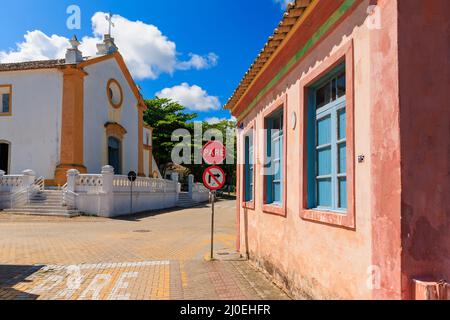 January 19, 2022. Florianopolis, Brazil. Nossa Senhora das Necessidades Church in Santo Antonio de Lisboa Stock Photo