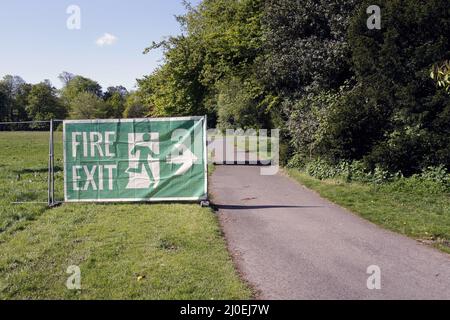 Fire Exit sign Stock Photo