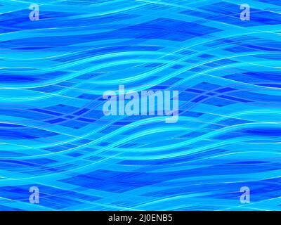 Blue wavy lines background Stock Photo