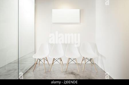Empty office room Stock Photo