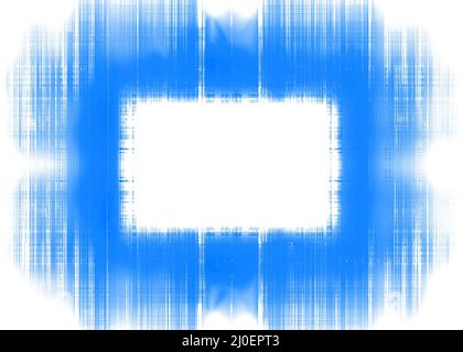 Blue and white streaks frame Stock Photo