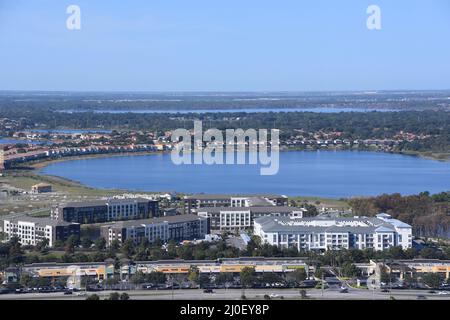 View from The Wheel at ICON Park in Orlando, Florida Stock Photo