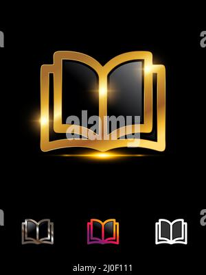 A Vector Illustration set of Golden CA Initial Logo Vector Sign Stock Vector