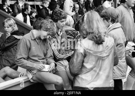 Open day at Elm Park, home of Reading Football Club, Reading, July 1980. Stock Photo