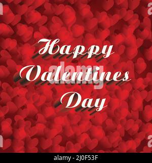 Happy Valentines Day Vector Lettering design. Vector illustration Stock Vector