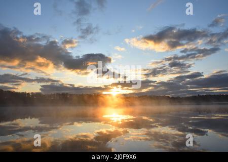 Latzig lake in mecklenburg-vorpommern Stock Photo