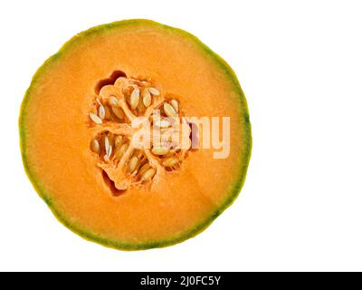 Half ripe melon Stock Photo