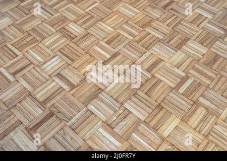 Oak square parquet floor Stock Photo
