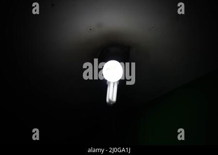 the light is on in the room Stock Photo
