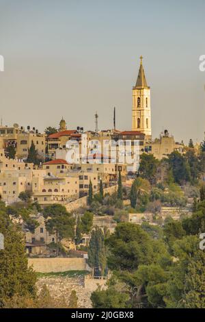 Temple Mount Aerial View, Jerusalem Stock Photo