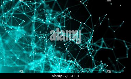 Abstract connection dots. Technology background. Network concept Stock ...