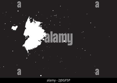 Grunge Black And White Urban Vector Texture Template. Dark Messy Dust Overlay Distress Background. Easy To Create Abstract Dotted, Scratched, Vintage Stock Vector