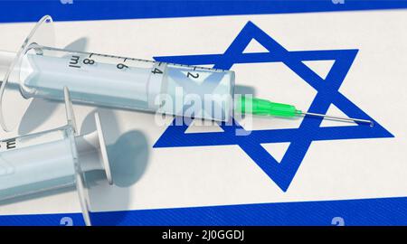 Corona vaccinations in Israel Stock Photo