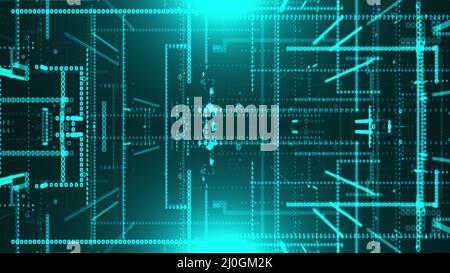 Flow of binary data Stock Photo