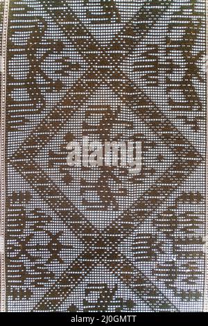 The traditional pattern of small chinese local tribe on Hainan island Stock Photo