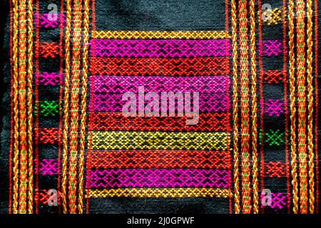 The traditional pattern of small chinese local tribe on Hainan island Stock Photo