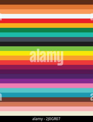 colorful abstract background with multicolored stripes Stock Vector