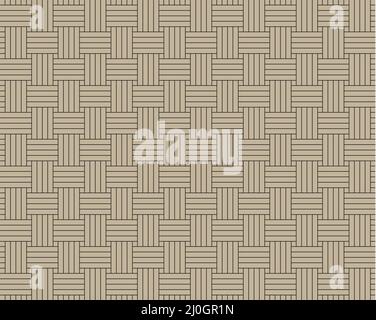 seamless abstract geometric line crisscross weaving pattern background Stock Vector