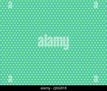 colorful seamless polka dots pattern vintage Green background Stock Vector