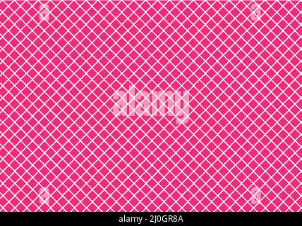 pink and white seamless diamond shape geometric pattern background Stock Vector