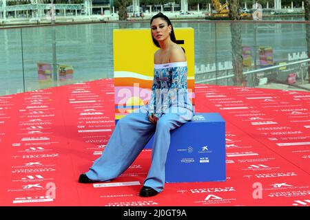 Malaga, Spain. 19th Mar, 2022. Actress Maggie Civantos attends the