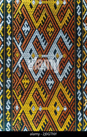 The traditional pattern of small chinese local tribe on Hainan island Stock Photo