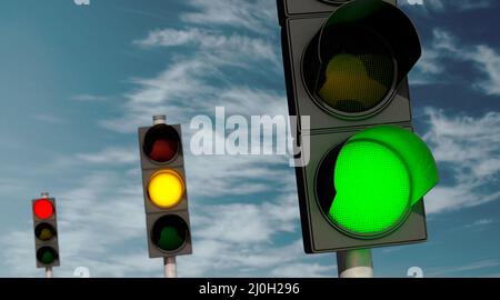 vote traffic light red-yellow-green Stock Photo - Alamy