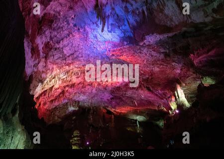 Prometheus Cave also Kumistavi Cave near Tskaltubo in the Imereti region, Georgia Stock Photo