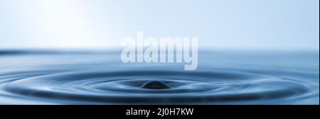 Water is life. Abstract studio shot of ripples in a puddle of water. Stock Photo
