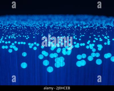 Fibre optic close up Stock Photo