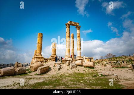 Amman 19-03-2022- Templo de Hércules l templo de Hércules Stock Photo