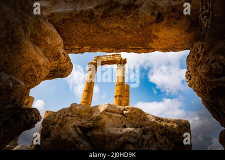 Amman 19-03-2022- Templo de Hércules l templo de Hércules Stock Photo