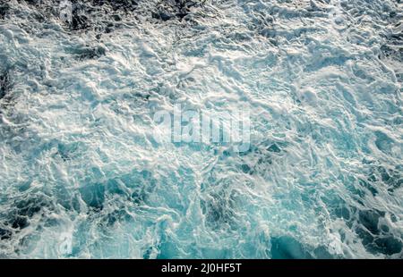 Background abstact of foam from sea waves Stock Photo
