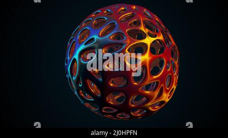 Rainbow glass composition Stock Photo