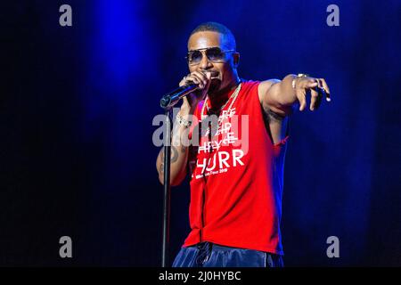 Milwaukee, USA. 18th Mar, 2022. Chingy (Howard Bailey Jr.) on March 18, 2022, at Northern Lights Theater of Potawatomi Casino in Milwaukee, Wisconsin (Photo by Daniel DeSlover/Sipa USA) Credit: Sipa USA/Alamy Live News Stock Photo